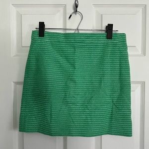 J.Crew green mini skirt